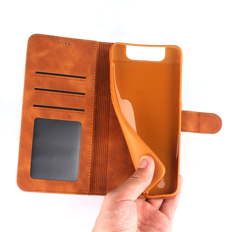 For Galaxy A80 / A90 Diaobaolee Pure Fresh Texture Horizontal Flip Leather Case, with Holder & Card Slot & Wallet & Photo Frame