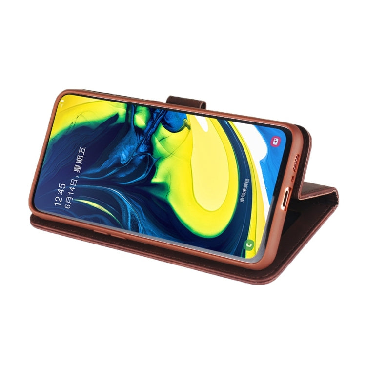 For Galaxy A80 / A90 Diaobaolee Pure Fresh Texture Horizontal Flip Leather Case, with Holder & Card Slot & Wallet & Photo Frame
