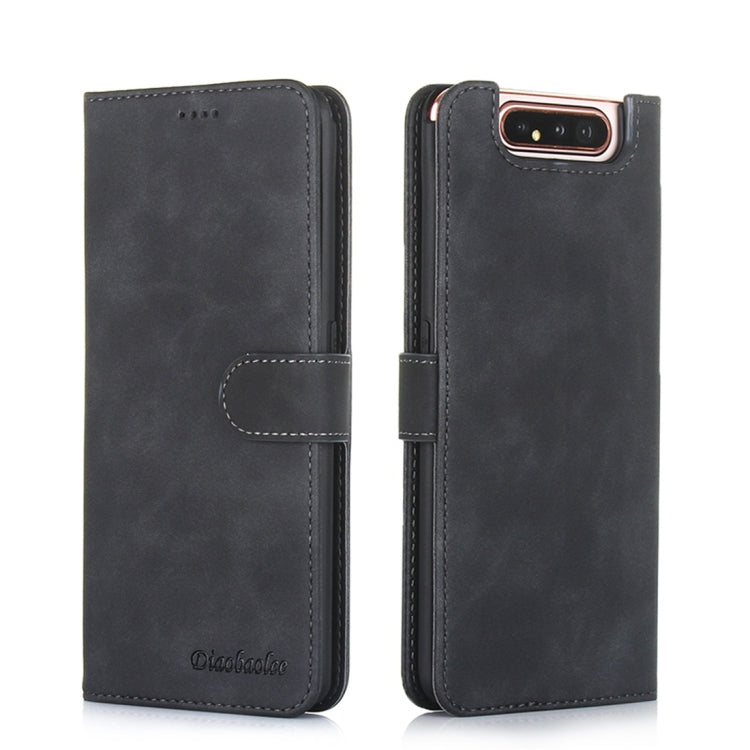 For Galaxy A80 / A90 Diaobaolee Pure Fresh Texture Horizontal Flip Leather Case, with Holder & Card Slot & Wallet & Photo Frame