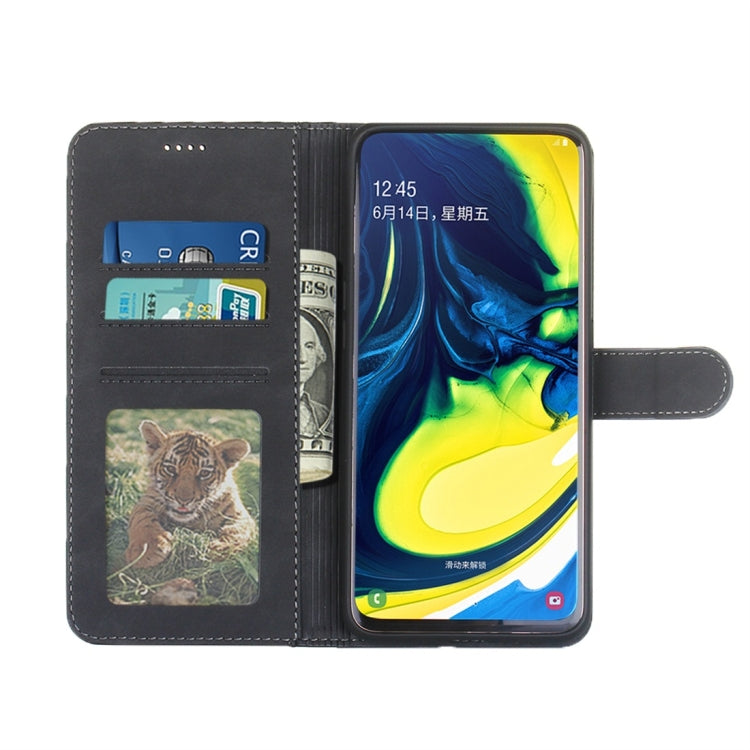 For Galaxy A80 / A90 Diaobaolee Pure Fresh Texture Horizontal Flip Leather Case, with Holder & Card Slot & Wallet & Photo Frame