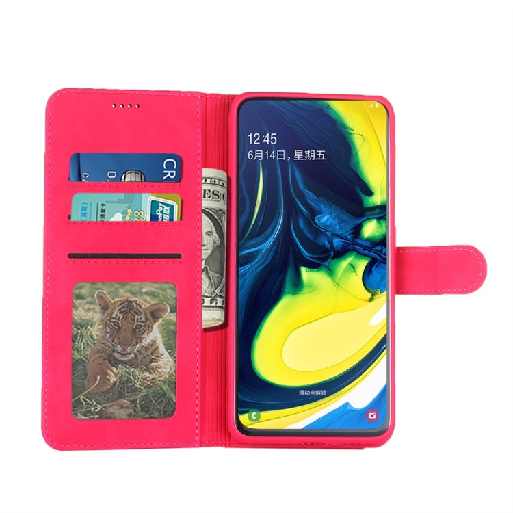 For Galaxy A80 / A90 Diaobaolee Pure Fresh Texture Horizontal Flip Leather Case, with Holder & Card Slot & Wallet & Photo Frame
