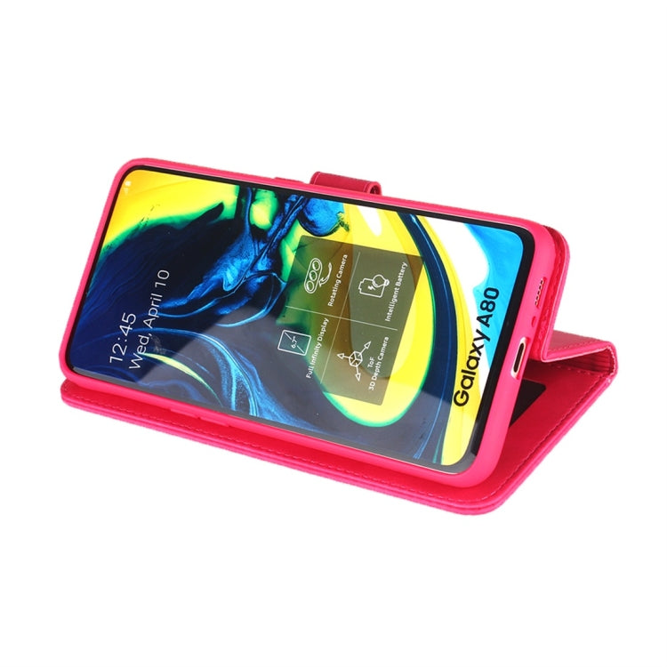 For Galaxy A80 / A90 Diaobaolee Pure Fresh Texture Horizontal Flip Leather Case, with Holder & Card Slot & Wallet & Photo Frame