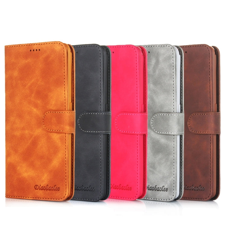 For Galaxy A80 / A90 Diaobaolee Pure Fresh Texture Horizontal Flip Leather Case, with Holder & Card Slot & Wallet & Photo Frame