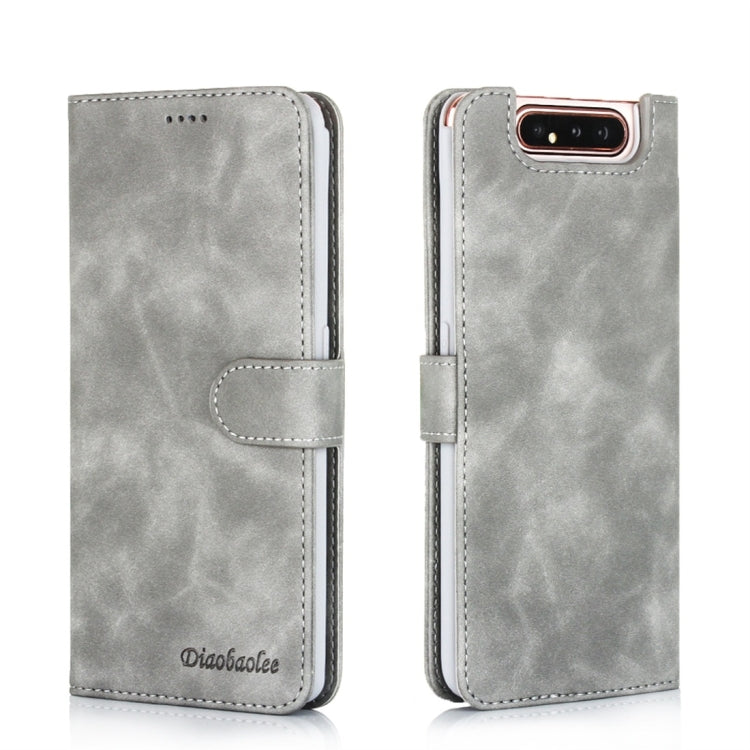 For Galaxy A80 / A90 Diaobaolee Pure Fresh Texture Horizontal Flip Leather Case, with Holder & Card Slot & Wallet & Photo Frame