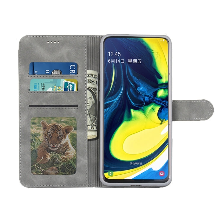 For Galaxy A80 / A90 Diaobaolee Pure Fresh Texture Horizontal Flip Leather Case, with Holder & Card Slot & Wallet & Photo Frame