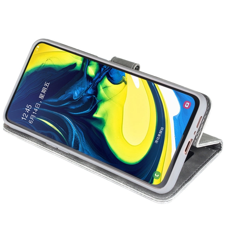 For Galaxy A80 / A90 Diaobaolee Pure Fresh Texture Horizontal Flip Leather Case, with Holder & Card Slot & Wallet & Photo Frame