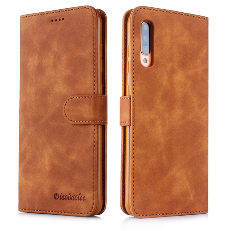 For Galaxy A90 5G Diaobaolee Pure Fresh Texture Horizontal Flip Leather Case, with Holder & Card Slot & Wallet & Photo Frame