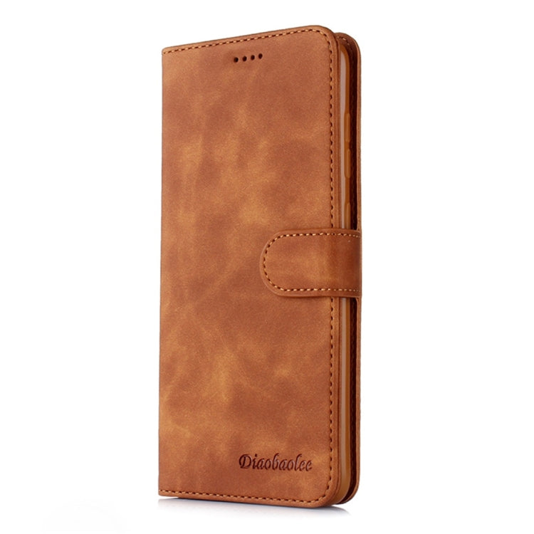 For Galaxy A90 5G Diaobaolee Pure Fresh Texture Horizontal Flip Leather Case, with Holder & Card Slot & Wallet & Photo Frame