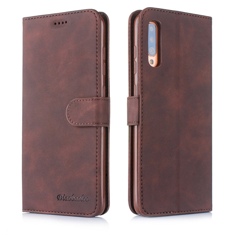 For Galaxy A90 5G Diaobaolee Pure Fresh Texture Horizontal Flip Leather Case, with Holder & Card Slot & Wallet & Photo Frame