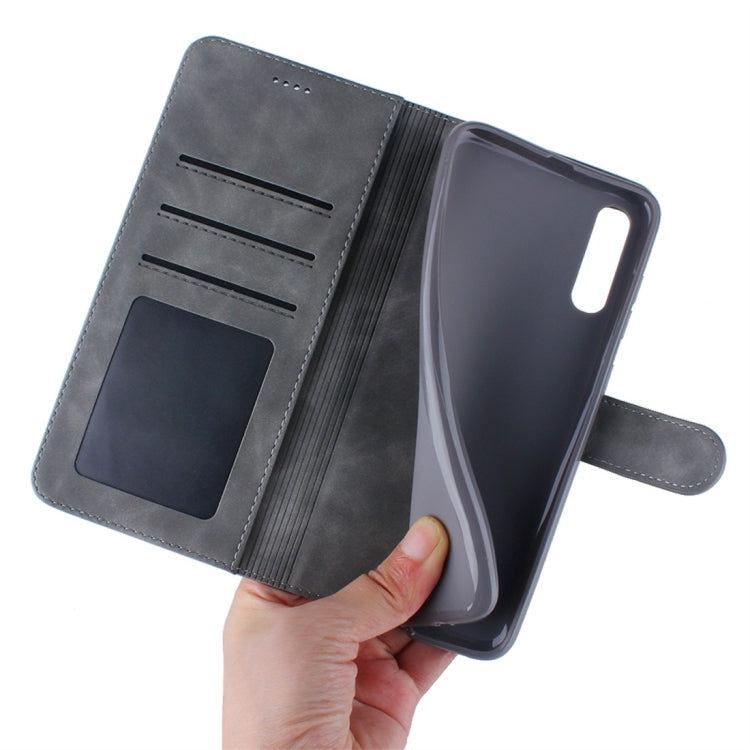 For Galaxy A90 5G Diaobaolee Pure Fresh Texture Horizontal Flip Leather Case, with Holder & Card Slot & Wallet & Photo Frame