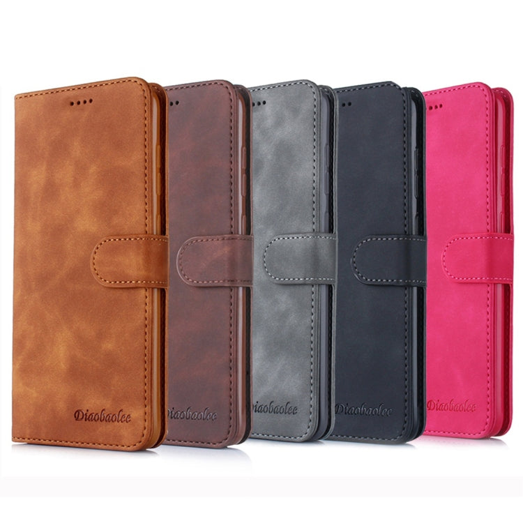 For Galaxy A90 5G Diaobaolee Pure Fresh Texture Horizontal Flip Leather Case, with Holder & Card Slot & Wallet & Photo Frame