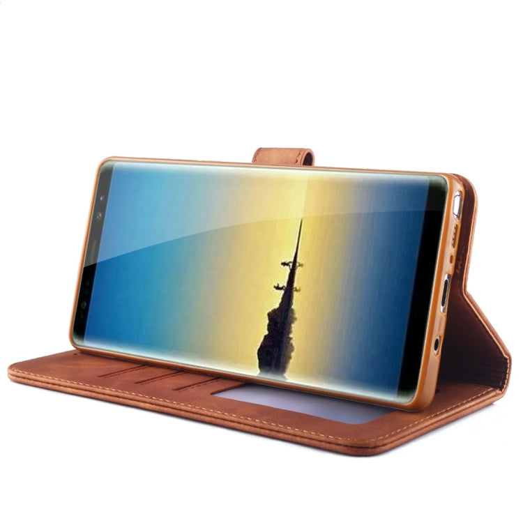 For Galaxy Note 8 Diaobaolee Pure Fresh Texture Horizontal Flip Leather Case, with Holder & Card Slot & Wallet & Photo Frame