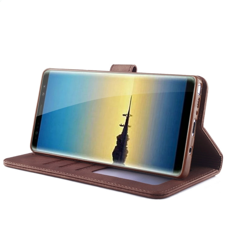 For Galaxy Note 8 Diaobaolee Pure Fresh Texture Horizontal Flip Leather Case, with Holder & Card Slot & Wallet & Photo Frame