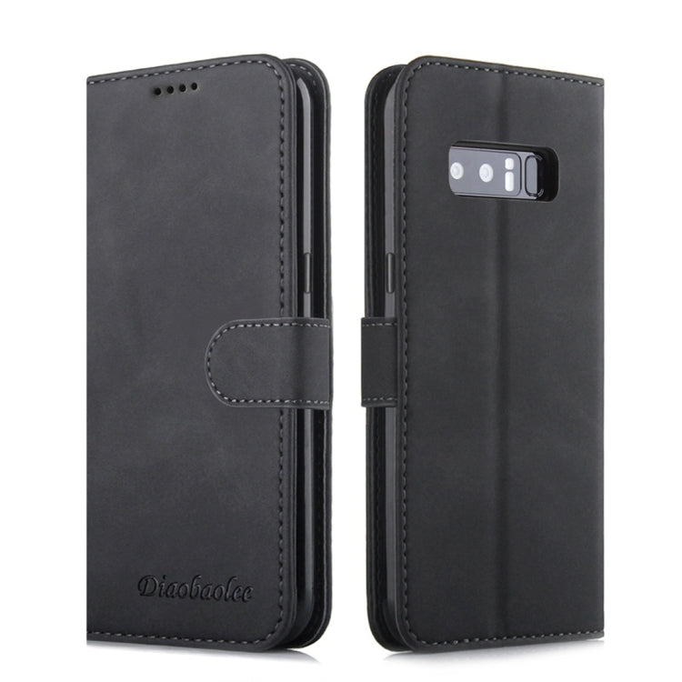 For Galaxy Note 8 Diaobaolee Pure Fresh Texture Horizontal Flip Leather Case, with Holder & Card Slot & Wallet & Photo Frame