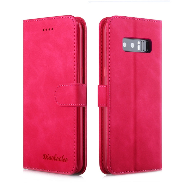 For Galaxy Note 8 Diaobaolee Pure Fresh Texture Horizontal Flip Leather Case, with Holder & Card Slot & Wallet & Photo Frame