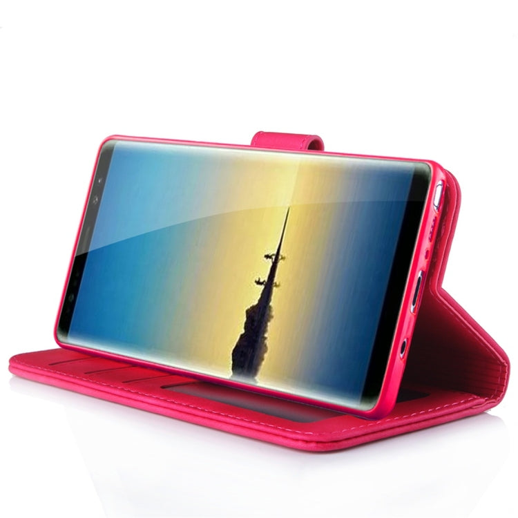 For Galaxy Note 8 Diaobaolee Pure Fresh Texture Horizontal Flip Leather Case, with Holder & Card Slot & Wallet & Photo Frame