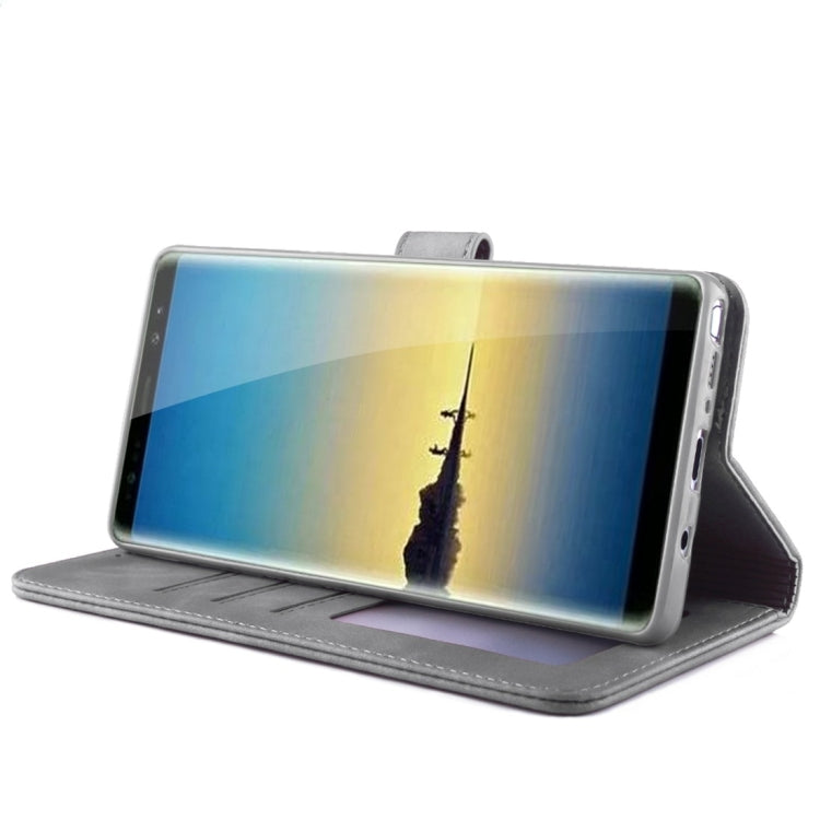 For Galaxy Note 8 Diaobaolee Pure Fresh Texture Horizontal Flip Leather Case, with Holder & Card Slot & Wallet & Photo Frame