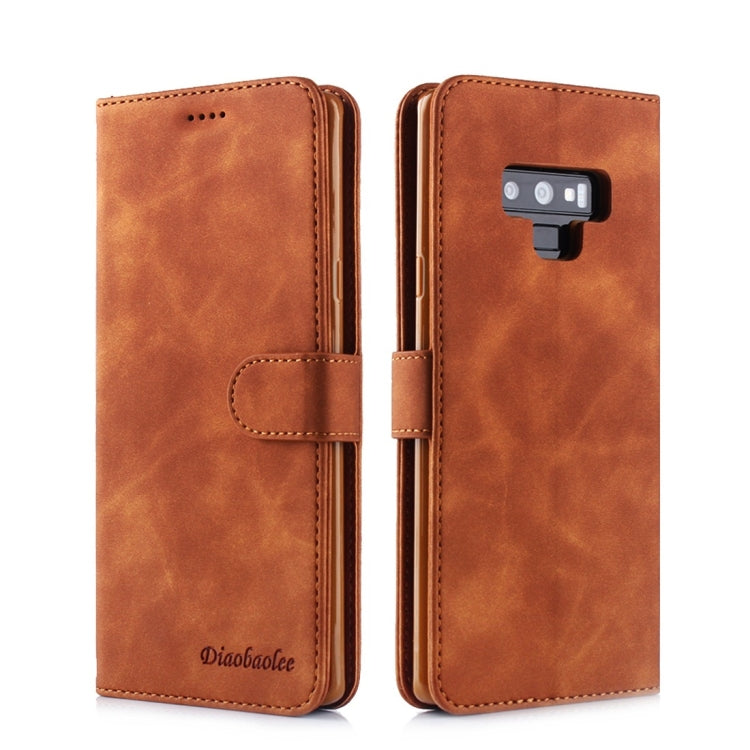 For Galaxy Note 9 Diaobaolee Pure Fresh Texture Horizontal Flip Leather Case, with Holder & Card Slot & Wallet & Photo Frame