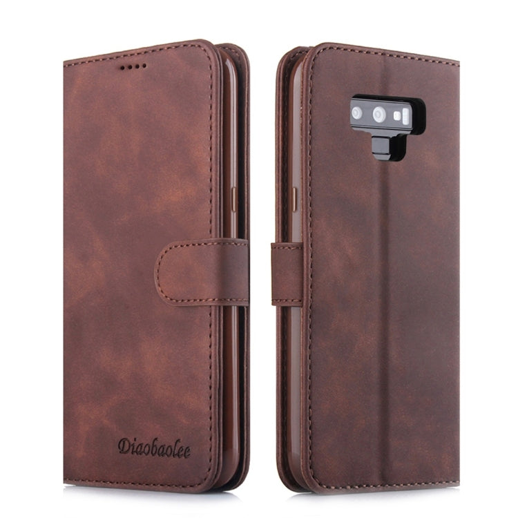 For Galaxy Note 9 Diaobaolee Pure Fresh Texture Horizontal Flip Leather Case, with Holder & Card Slot & Wallet & Photo Frame