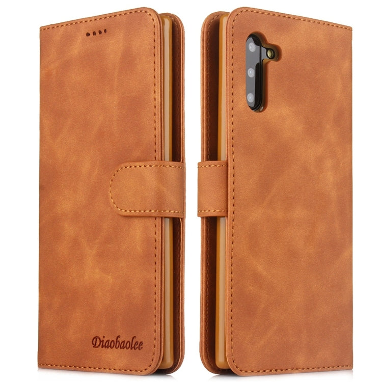 For Galaxy Note 10 Diaobaolee Pure Fresh Texture Horizontal Flip Leather Case, with Holder & Card Slot & Wallet & Photo Frame