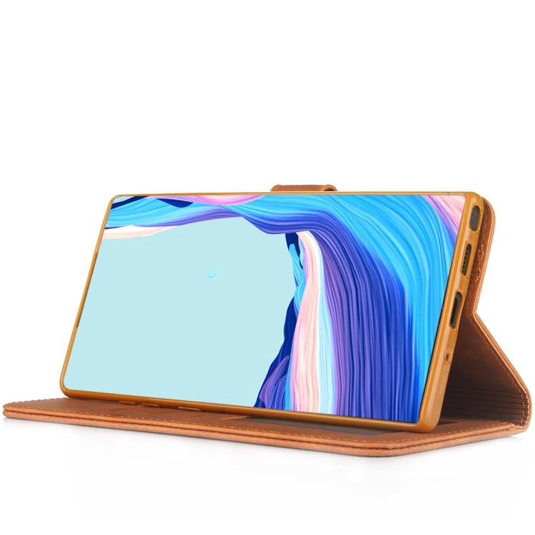 For Galaxy Note 10+ Diaobaolee Pure Fresh Texture Horizontal Flip Leather Case, with Holder & Card Slot & Wallet & Photo Frame