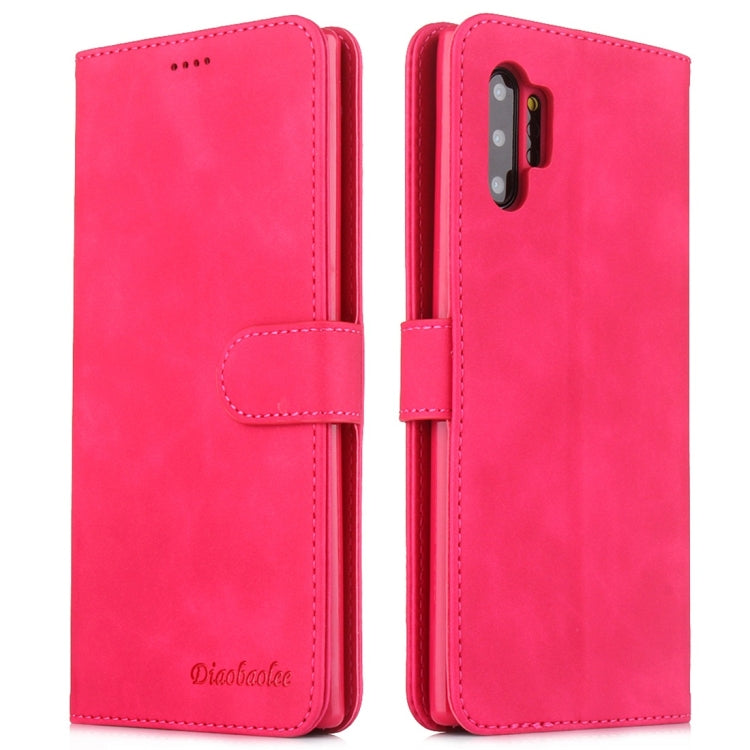 For Galaxy Note 10+ Diaobaolee Pure Fresh Texture Horizontal Flip Leather Case, with Holder & Card Slot & Wallet & Photo Frame