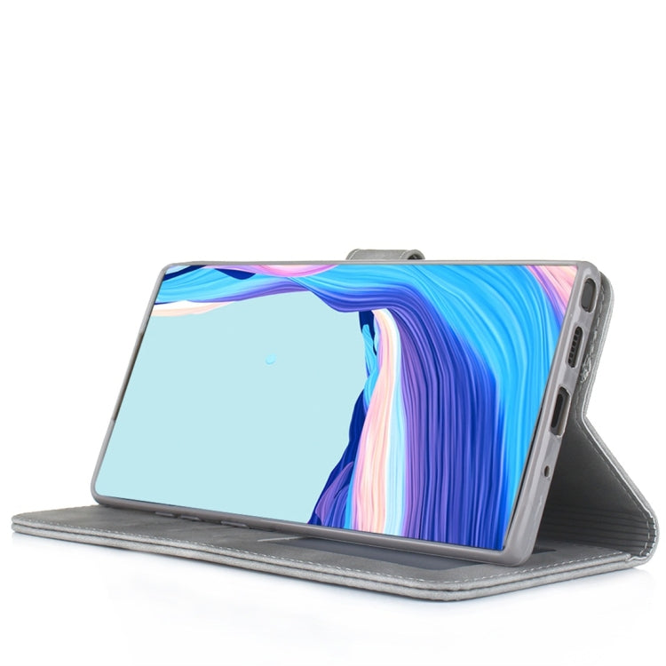 For Galaxy Note 10+ Diaobaolee Pure Fresh Texture Horizontal Flip Leather Case, with Holder & Card Slot & Wallet & Photo Frame