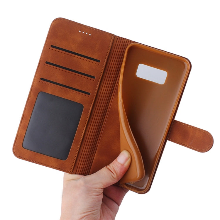 For Galaxy S8 Diaobaolee Pure Fresh Texture Horizontal Flip Leather Case, with Holder & Card Slot & Wallet & Photo Frame