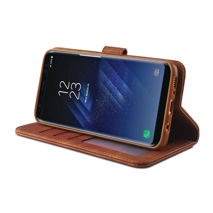 For Galaxy S8 Diaobaolee Pure Fresh Texture Horizontal Flip Leather Case, with Holder & Card Slot & Wallet & Photo Frame