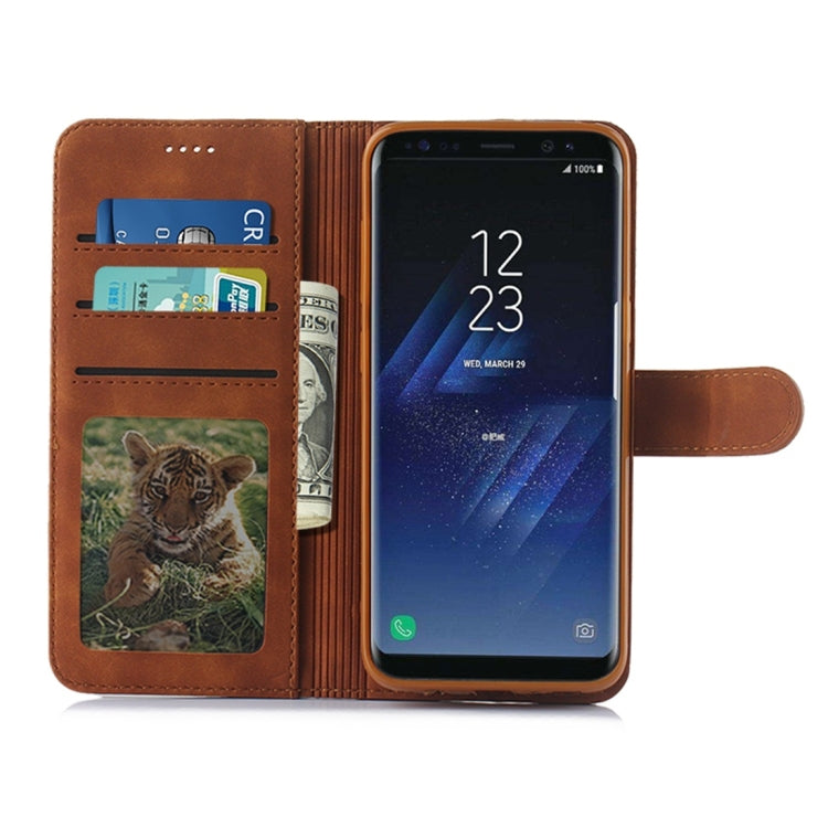 For Galaxy S8 Diaobaolee Pure Fresh Texture Horizontal Flip Leather Case, with Holder & Card Slot & Wallet & Photo Frame