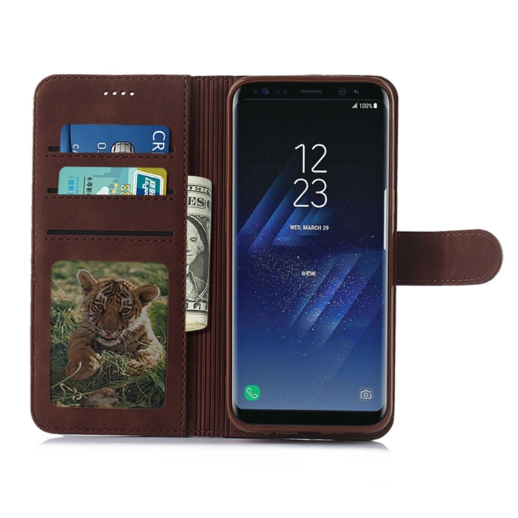 For Galaxy S8 Diaobaolee Pure Fresh Texture Horizontal Flip Leather Case, with Holder & Card Slot & Wallet & Photo Frame