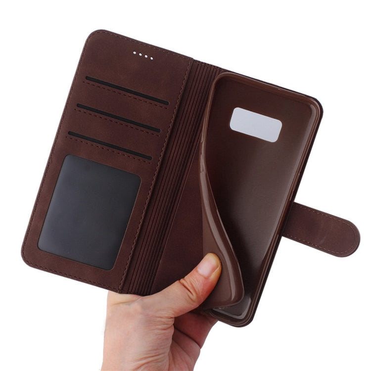 For Galaxy S8 Diaobaolee Pure Fresh Texture Horizontal Flip Leather Case, with Holder & Card Slot & Wallet & Photo Frame