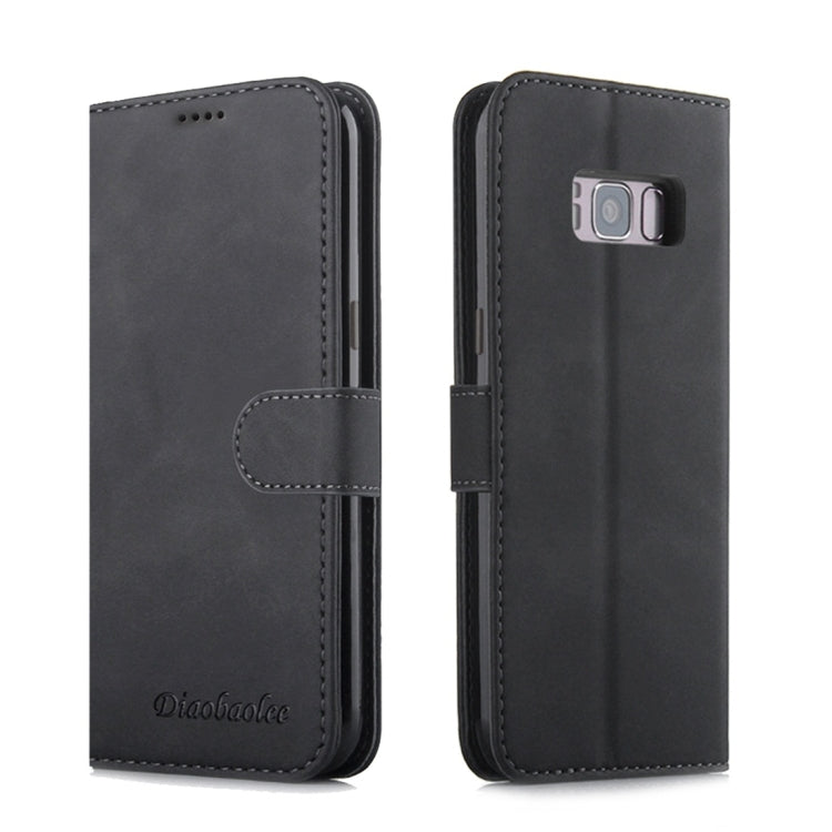 For Galaxy S8 Diaobaolee Pure Fresh Texture Horizontal Flip Leather Case, with Holder & Card Slot & Wallet & Photo Frame