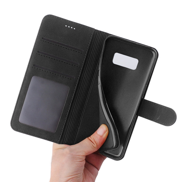 For Galaxy S8 Diaobaolee Pure Fresh Texture Horizontal Flip Leather Case, with Holder & Card Slot & Wallet & Photo Frame