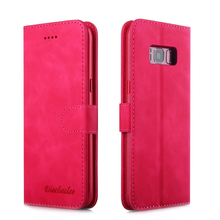 For Galaxy S8 Diaobaolee Pure Fresh Texture Horizontal Flip Leather Case, with Holder & Card Slot & Wallet & Photo Frame