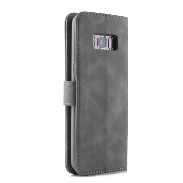 For Galaxy S8 Diaobaolee Pure Fresh Texture Horizontal Flip Leather Case, with Holder & Card Slot & Wallet & Photo Frame