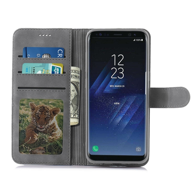 For Galaxy S8 Diaobaolee Pure Fresh Texture Horizontal Flip Leather Case, with Holder & Card Slot & Wallet & Photo Frame