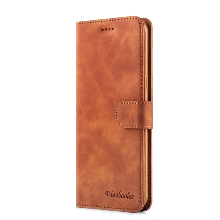 For Galaxy S8+ Diaobaolee Pure Fresh Texture Horizontal Flip Leather Case, with Holder & Card Slot & Wallet & Photo Frame