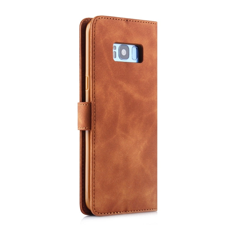 For Galaxy S8+ Diaobaolee Pure Fresh Texture Horizontal Flip Leather Case, with Holder & Card Slot & Wallet & Photo Frame