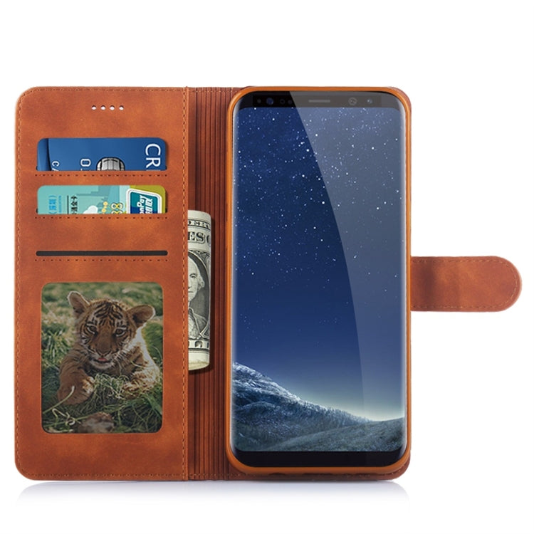 For Galaxy S8+ Diaobaolee Pure Fresh Texture Horizontal Flip Leather Case, with Holder & Card Slot & Wallet & Photo Frame