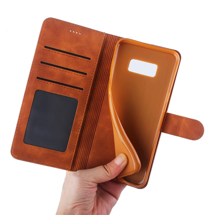 For Galaxy S8+ Diaobaolee Pure Fresh Texture Horizontal Flip Leather Case, with Holder & Card Slot & Wallet & Photo Frame