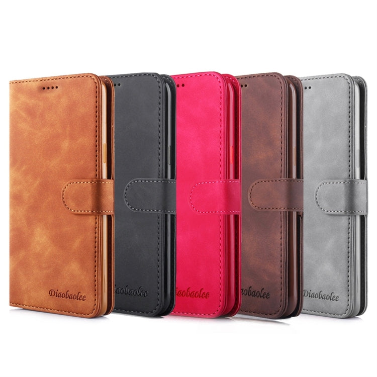 For Galaxy S8+ Diaobaolee Pure Fresh Texture Horizontal Flip Leather Case, with Holder & Card Slot & Wallet & Photo Frame