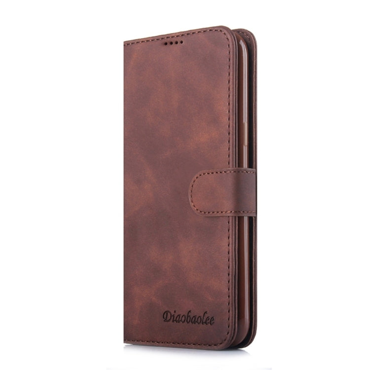 For Galaxy S8+ Diaobaolee Pure Fresh Texture Horizontal Flip Leather Case, with Holder & Card Slot & Wallet & Photo Frame