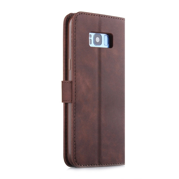 For Galaxy S8+ Diaobaolee Pure Fresh Texture Horizontal Flip Leather Case, with Holder & Card Slot & Wallet & Photo Frame