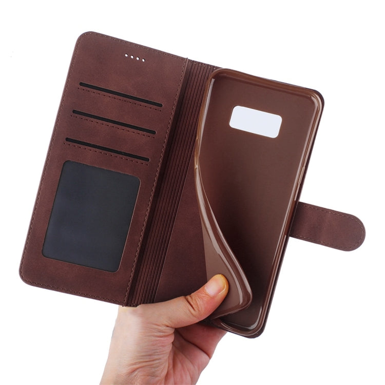 For Galaxy S8+ Diaobaolee Pure Fresh Texture Horizontal Flip Leather Case, with Holder & Card Slot & Wallet & Photo Frame