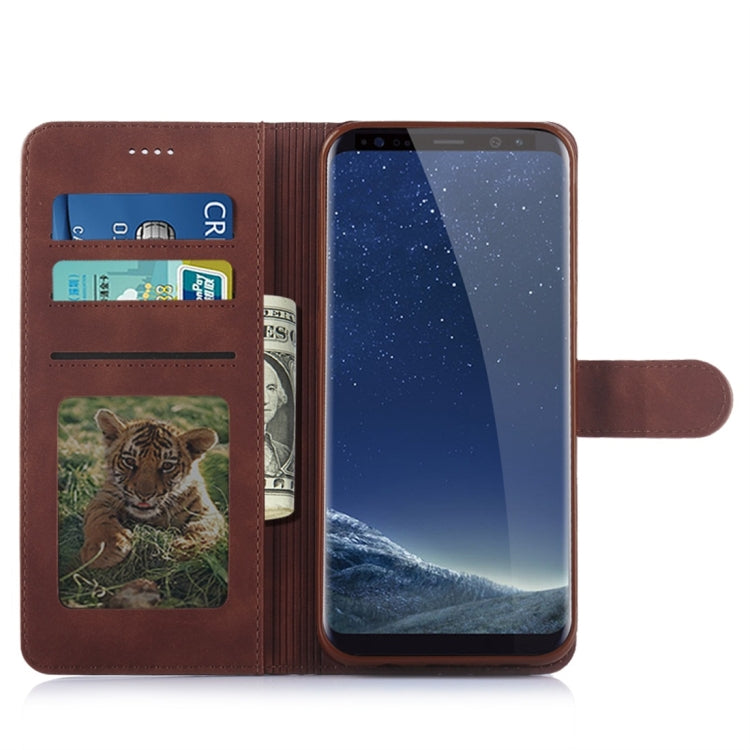 For Galaxy S8+ Diaobaolee Pure Fresh Texture Horizontal Flip Leather Case, with Holder & Card Slot & Wallet & Photo Frame