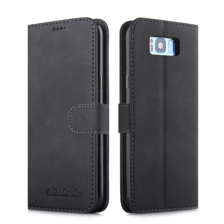 For Galaxy S8+ Diaobaolee Pure Fresh Texture Horizontal Flip Leather Case, with Holder & Card Slot & Wallet & Photo Frame