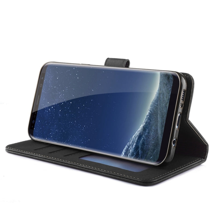 For Galaxy S8+ Diaobaolee Pure Fresh Texture Horizontal Flip Leather Case, with Holder & Card Slot & Wallet & Photo Frame