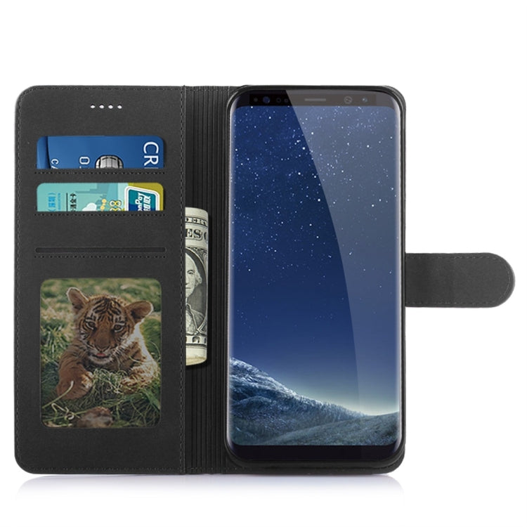 For Galaxy S8+ Diaobaolee Pure Fresh Texture Horizontal Flip Leather Case, with Holder & Card Slot & Wallet & Photo Frame