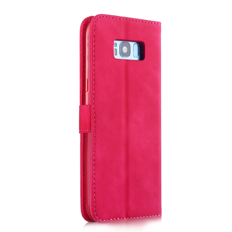 For Galaxy S8+ Diaobaolee Pure Fresh Texture Horizontal Flip Leather Case, with Holder & Card Slot & Wallet & Photo Frame